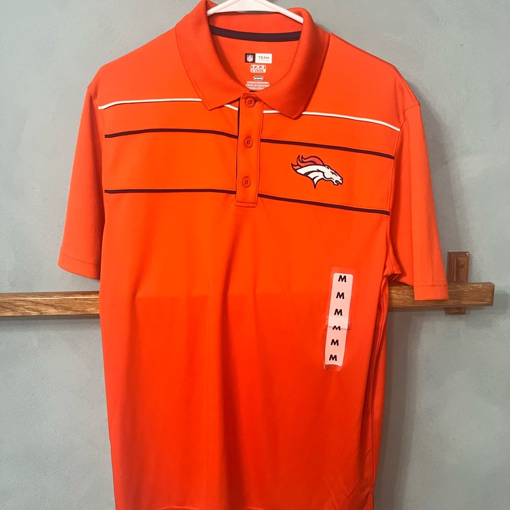Mens NFL fan gear denver broncos polo